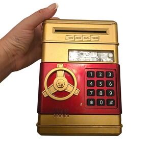 Electronic Piggy Bank ATM Password Money Box Cash Coin Saving AutoDeposit Gift📦